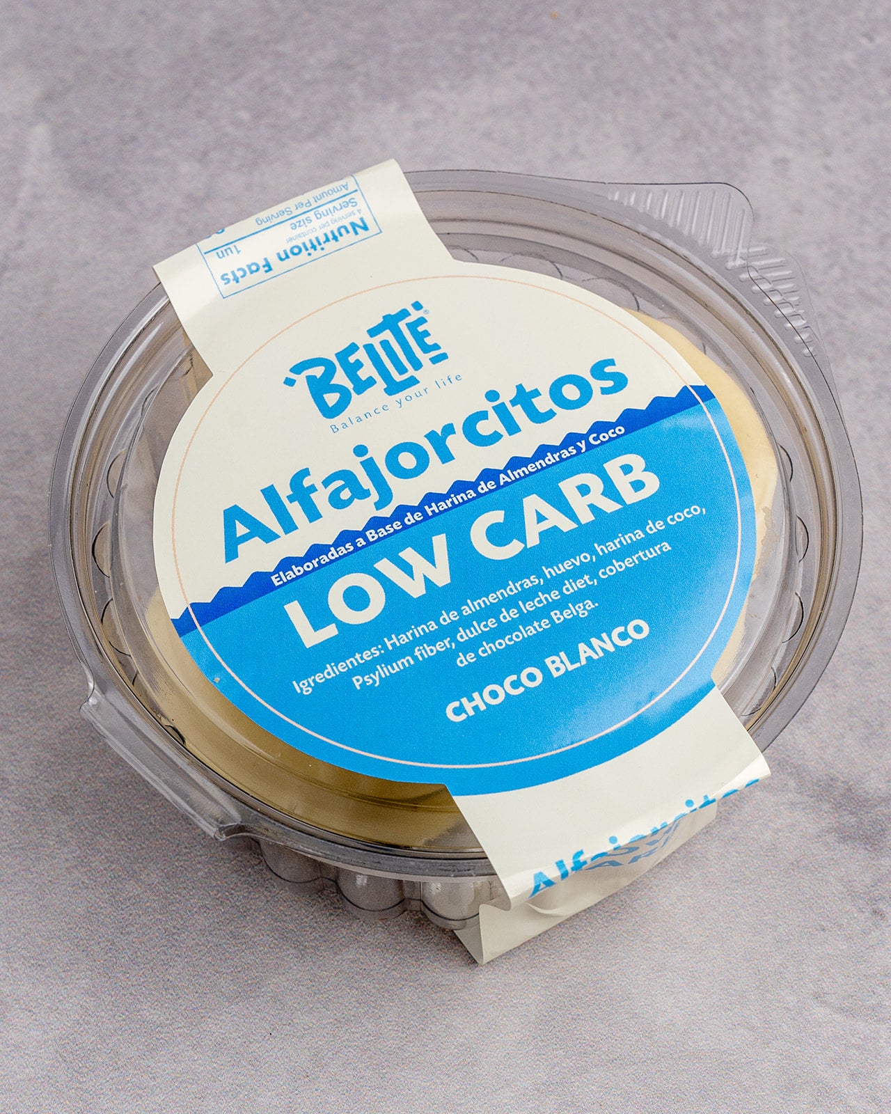 ALFAJORES LOW CARB CHOCO BLANCO