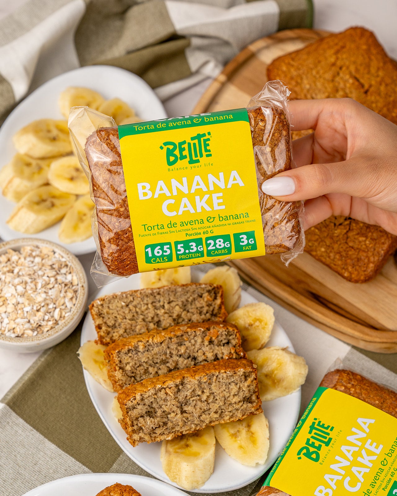TORTA DE AVENA Y BANANA 150gr