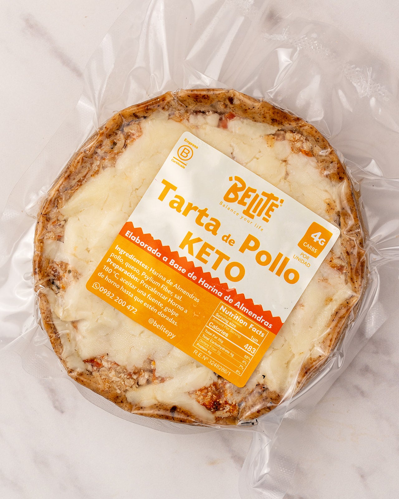 TARTA KETO DE POLLO