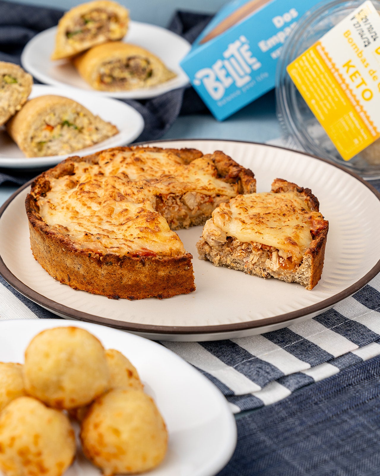 TARTA KETO DE POLLO