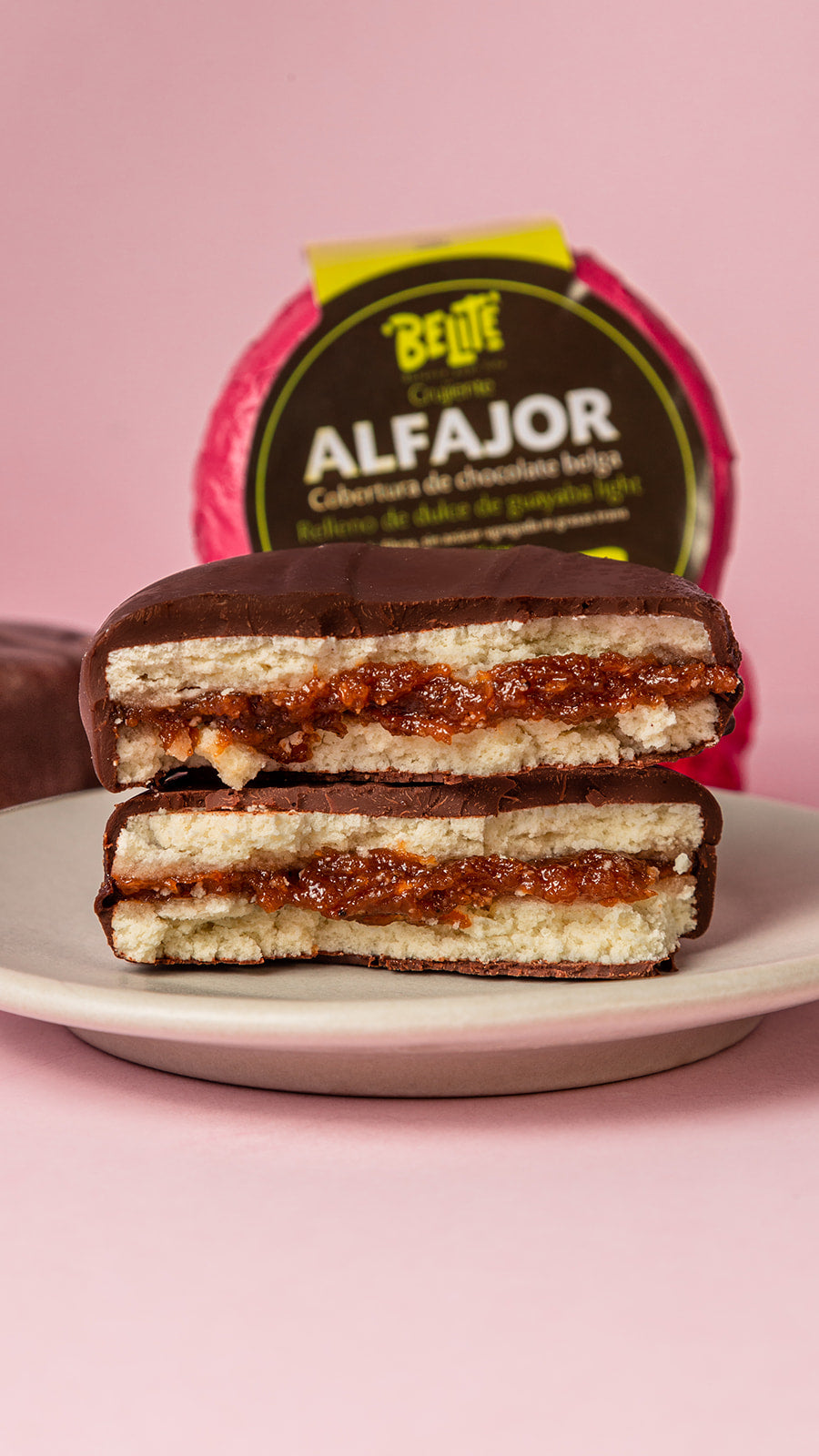 ALFAJOR DE GUAYABA CHOCO NEGRO