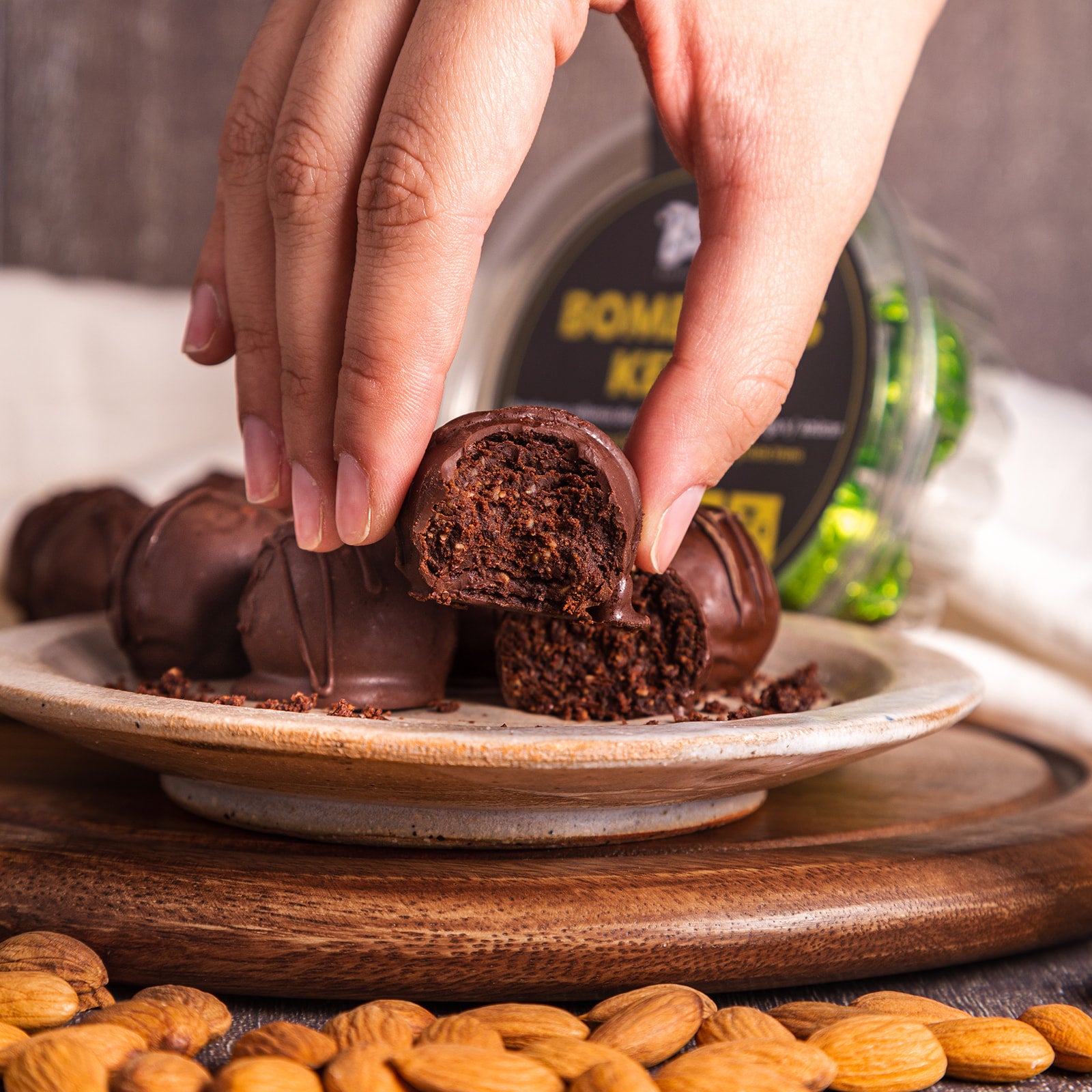 BOMBONES KETO CHOCO NEGRO