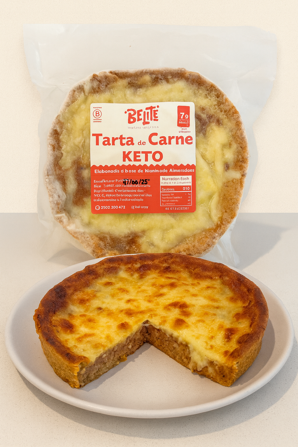 TARTA KETO DE CARNE