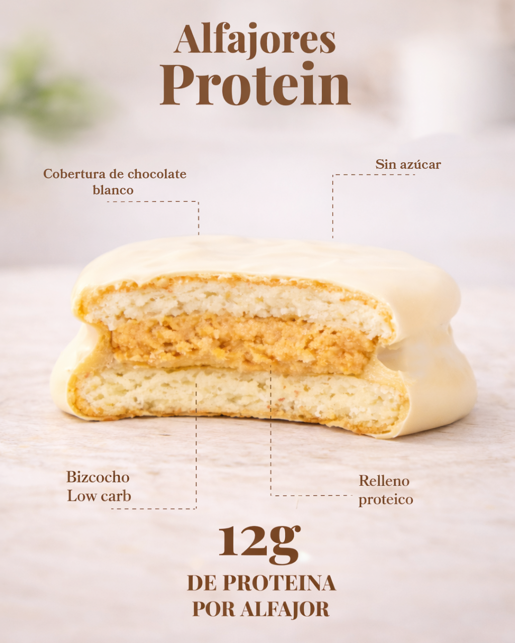Alfajor Proteico
